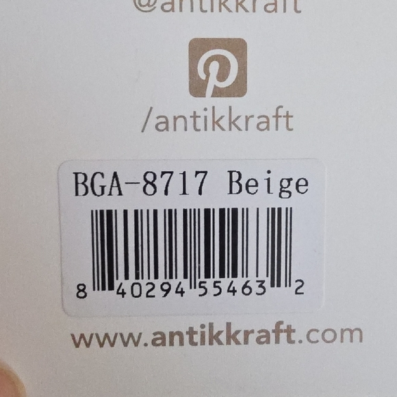 Antik Kraft Ivy 2-in-1 Vegan Leather Hobo Bag - Beige - NWT - Picture 7 of 7